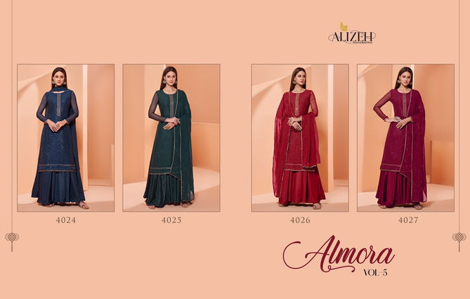 Alizeh Almora Vol 5 Festive Wear Heavy Wholesale Designer Salwar Suits